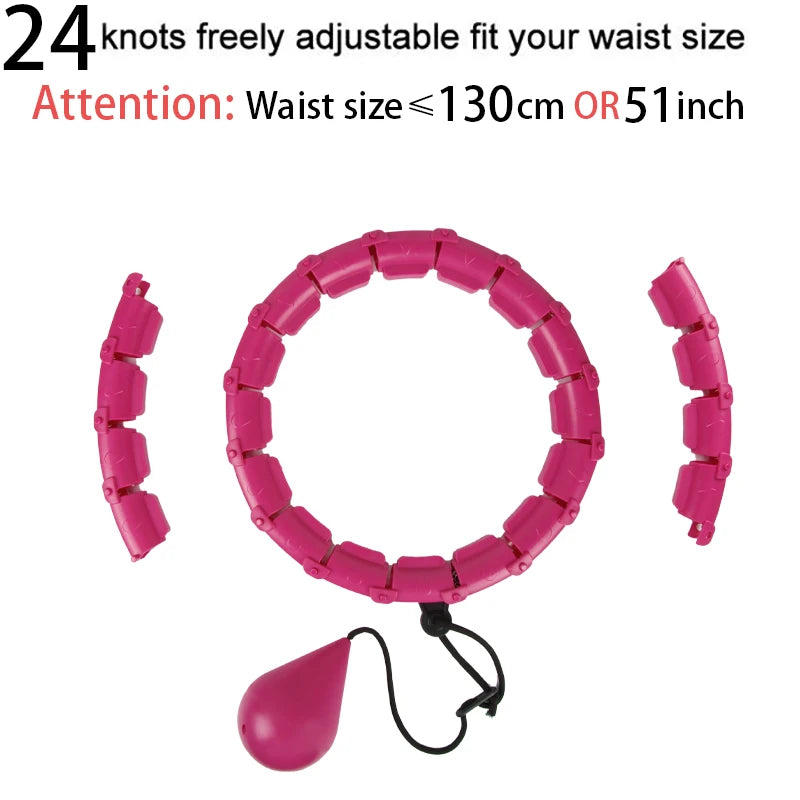 32/20/24/28 Section Adjustable Sport Hoops Abdominal Waist Exercise Detachable Hoola Massage Fitness Hoop Training Weight Loss