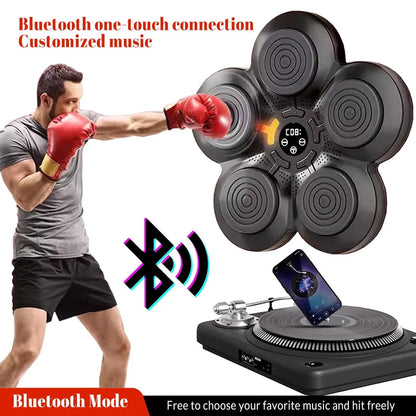 Music Boxing Machine, Smart Music Boxing, Wall-Mounted Smart Bluetooth Music Boxing Trainer, Suitable for Home, Indoor and Gym