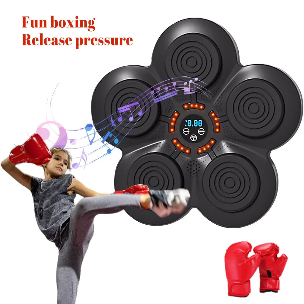 Music Boxing Machine, Smart Music Boxing, Wall-Mounted Smart Bluetooth Music Boxing Trainer, Suitable for Home, Indoor and Gym